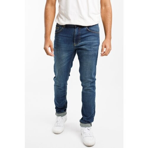 TORLAND mannen vegan Slim Jeans Benny Donker Indigo Blauw Tweedehands