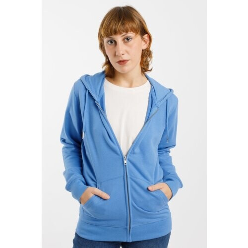 TORLAND mannen vegan Zip Hoodie Connector Bright Blue Tweedehands