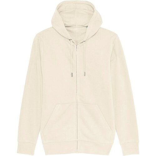 TORLAND mannen vegan Zip Hoodie Connector Natuurlijk Ruw Tweedehands