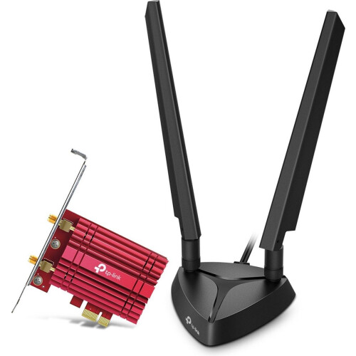 TP-Link Archer TXE75E - Netwerkadapter - AXE5400 - Wi-Fi 6E - 2402 Mbps (5 GHz) - 574 Mbps (2,4 GHz) Tweedehands