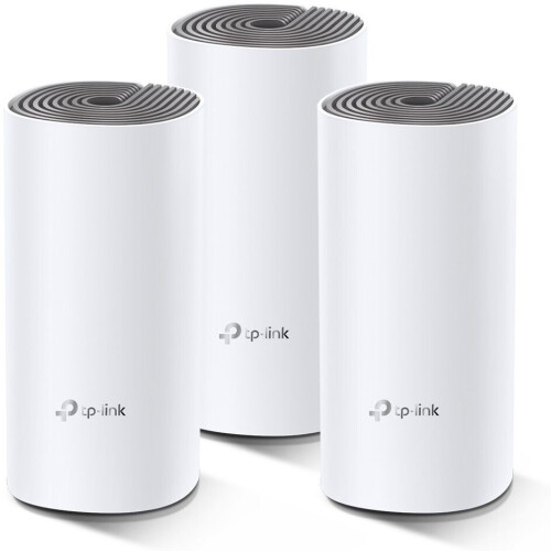 TP-LINK Deco E4 - Draadloze router - Dual-band 2.4 GHz / 5 GHz - Grijs Wit