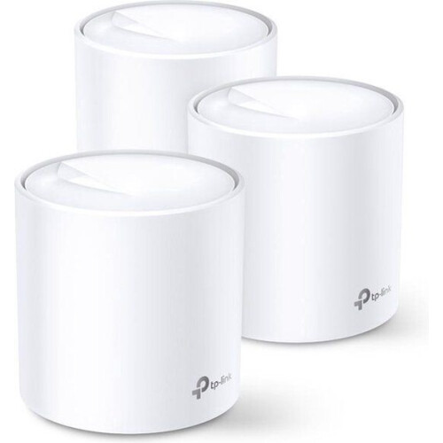 TP-Link Deco X20 - Mesh Wifi - WiFi Versterker - Wifi 6 - 1800 Mbps - 3-pack