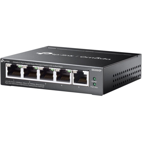 TP-Link Omada ES205G - Managed Switch - 5-poorts Gigabit - Metalen ontwerp Tweedehands