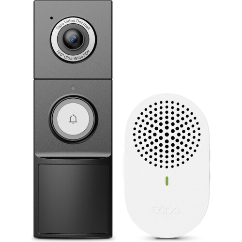 TP-Link Tapo D235 - Video deurbel met camera - 2K 5MP - Batterij of kabelvoeding - IP66 - Inclusief chime/gong