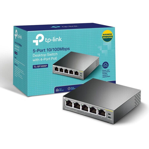 TP-Link TL-SF1005P - Netwerk Switch - Unmanaged - PoE Switch - 5 poorten Tweedehands