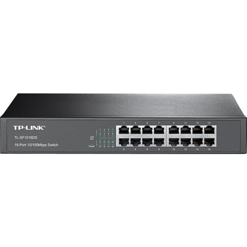 TP-Link TL-SF1016DS - Netwerk Switch - 16 Poorten - Unmanaged