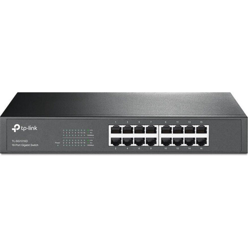 TP-Link TL-SG1016D - Netwerk Switch - Unmanaged - 16 poorten - 32 Gbps