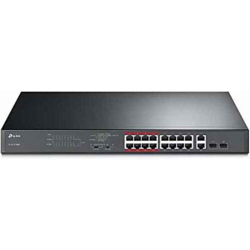 TP-Link TL-SL1218MP - Netwerk Switch - 16 Poorten PoE+ - Unmanaged