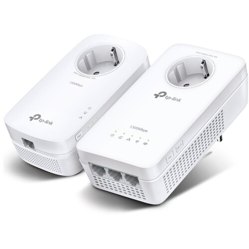 TP-Link TL-WPA8631P - Powerline-adapter - 1.3Gbps Powerline - 3x Ethernet 1Gbps