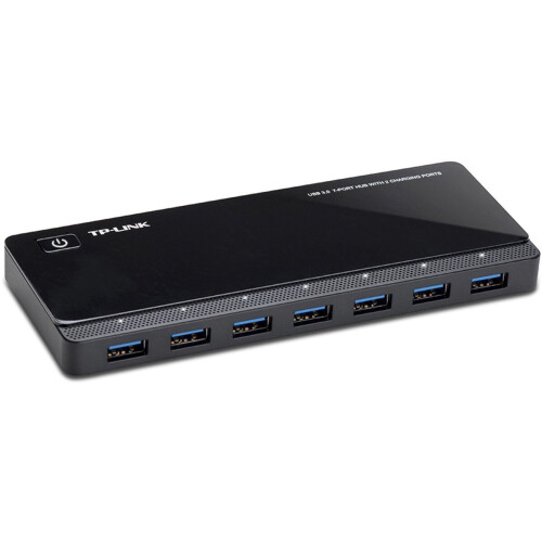 TP-Link UH720 - USB 3.2 Hub - 7 poorten 5000 Mbit/s - Zwart