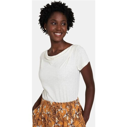 Tranquillo Jersey T-shirt Dames Gebroken Wit Tweedehands