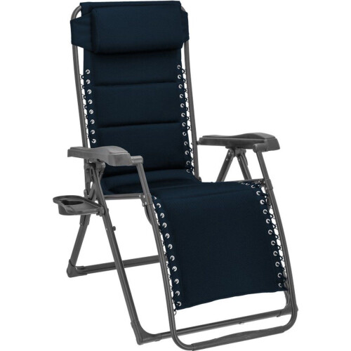 Travellife Barletta Relaxstoel - Ventilerende Airmesh bekleding - Draagvermogen tot 150 kg - Blauw Tweedehands