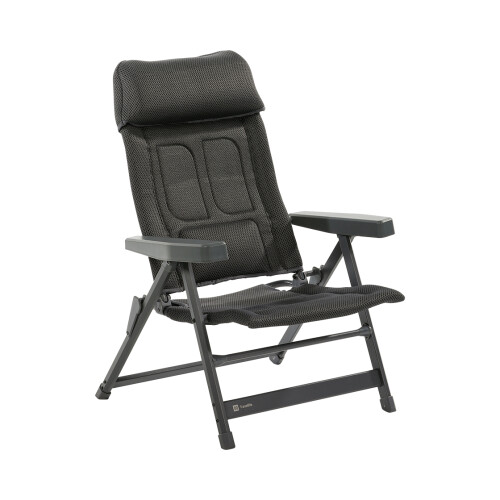 Travellife Lucca - Loungestoel - 3D air mesh bekleding - Compact opvouwbaar - Grijs Tweedehands