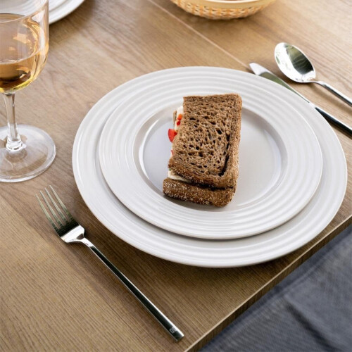 Travellife Rota Camping Serviesset grey 16-delig - Stevig en krasbestendig melamine - Vaatwasmachinebestendig