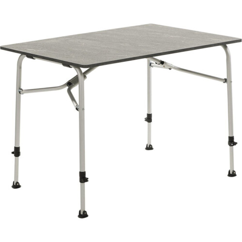 Travellife Sorrento - Campingtafel - Lichtgewicht en hoogte verstelbaar - Dark grey 120 x 80