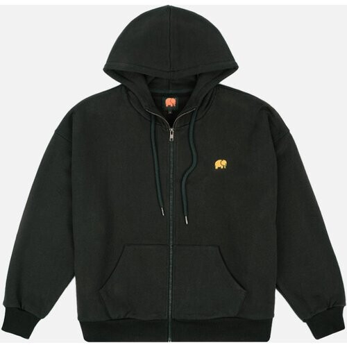 Trendsplant dames vegan Biologische Essential Oversized Zip Hoodie Scarab Groen Voor Dames Tweedehands