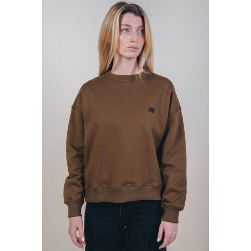 Trendsplant dames vegan Trui Oversized Essential Cocoa Brown Tweedehands