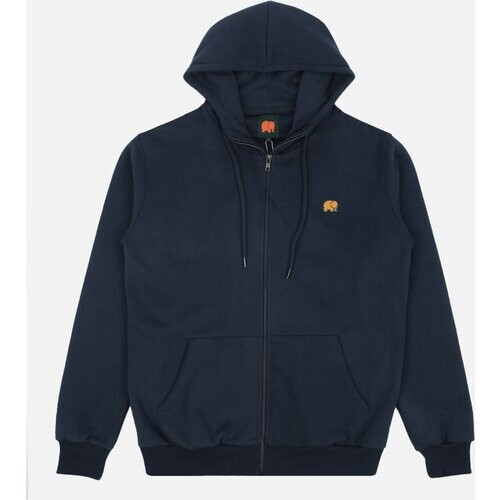 Trendsplant mannen vegan Biologische Essential Hoodie Met Rits Trendsplant Blauw Tweedehands