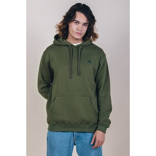 Trendsplant mannen vegan Hoodie Essential Donker Olijfgroen Tweedehands