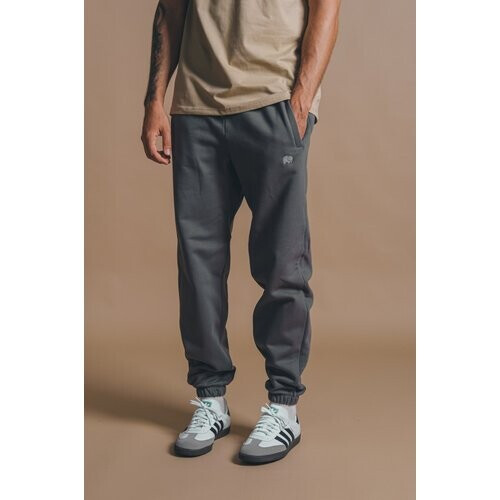 Trendsplant mannen vegan Joggingbroek Essential Thunderstorm Donkergrijs Tweedehands