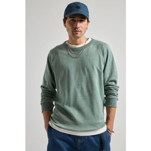 Trendsplant mannen vegan Sweater Essential Lightweight Salty Green Tweedehands