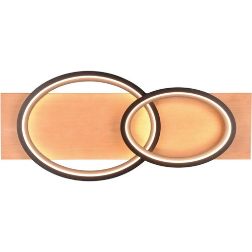 TRIO BARCA - Plafondlamp - LED 30W dimbaar - Zwart mat