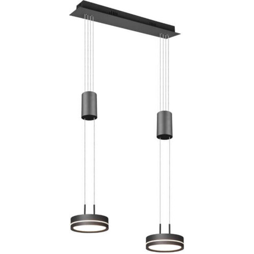 TRIO Franklin - Hanglamp - 3 LED lichtpunten - Antraciet