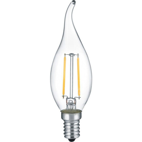 Trio - LED Kaarslamp - Filament - E14 Fitting - 2W - Warm Wit 2700K