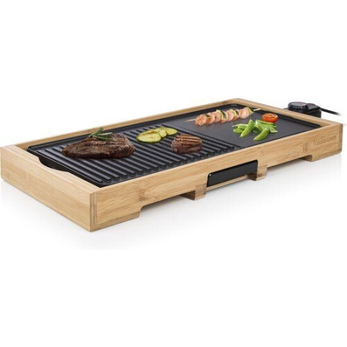 Tristar BP-2641 - Bakplaat - 2200W - Gourmet Bamboo Grill 51x25,4cm - 6 personen - PFAS-vrij