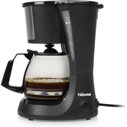 Tristar CM-1281 - Koffiezetapparaat filterkoffie 600W - 0,75L 6 koppen - Camping geschikt - Zwart
