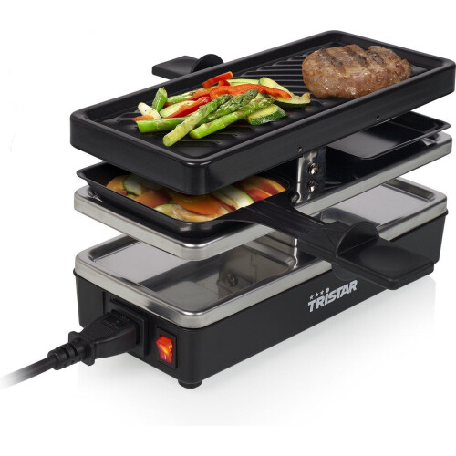 Tristar RA-2741 - Gourmetstel - Raclette - Uitbreidbaar tot 10 personen - Zwart Tweedehands