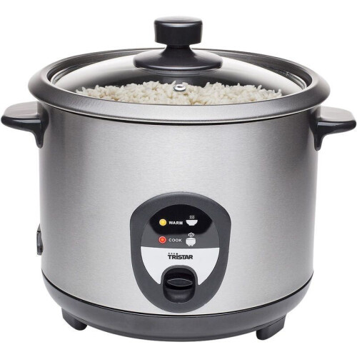 Tristar RK-6127 - Rijstkoker - 1,5 liter - RVS - Warmhoudfunctie - Uitneembare binnenpan Tweedehands