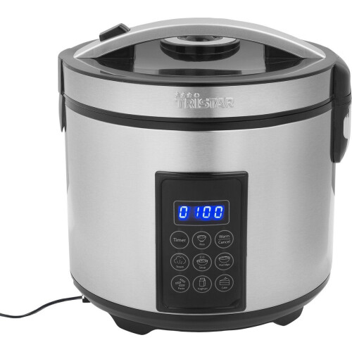 Tristar RK-6138 - Rijstkoker Multicooker - 900W - 2,2 Liter - 7 programma's - Warmhoudfunctie - RVS Tweedehands
