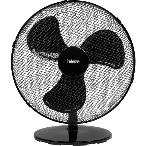 Tristar VE-5728 - Tafelventilator - Diameter 40 cm - 3 luchtstroomsnelheden - Zwenkfunctie 85 graden - Zwart