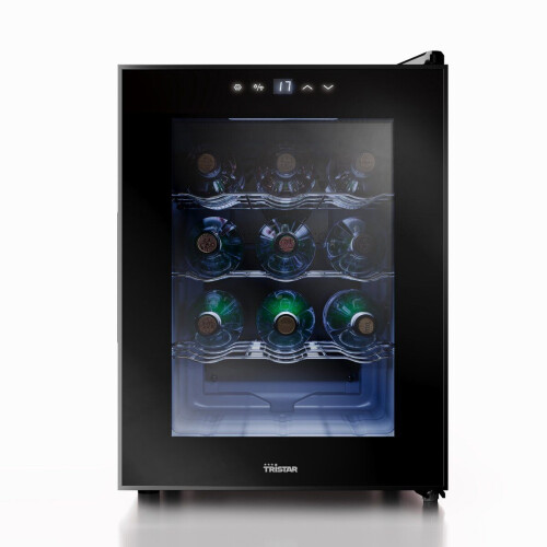 Tristar WR-7511 - Wijnkoelkast 12 flessen - Koelt 11⁰C tot 18 ⁰C - Zwart Tweedehands