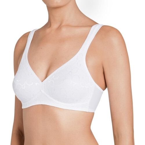 Triumph Elegant Cotton N - Beugelloze beha - Stevige ondersteuning - Wit