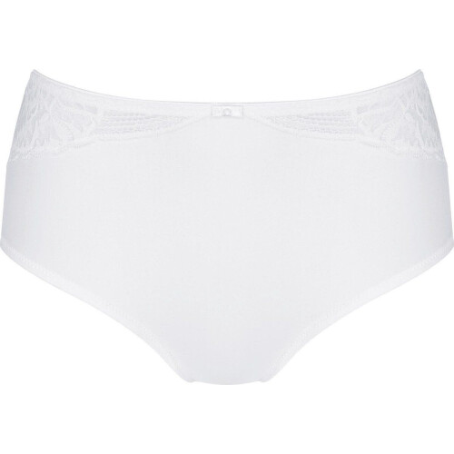 Triumph Modern Lace+Cotton Maxi Onderbroek - Aansluitend - Wit - Maat 40