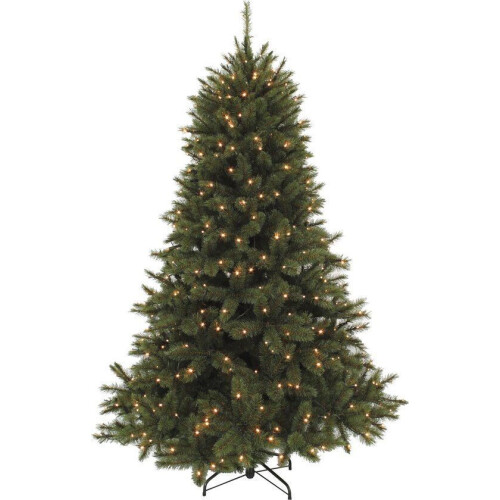 Triumph Tree Forest Frosted - Kunst Kerstboom H215 x B140 cm - 304 LED-lampjes - Groen Tweedehands