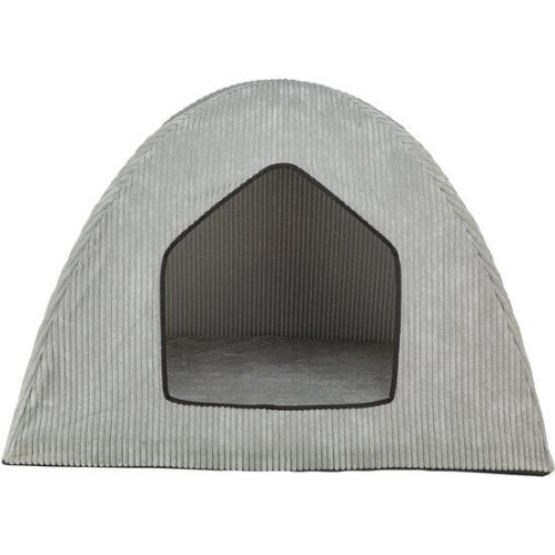 Trixie Jonna Vital - Hondenmand Tent - Orthopedisch - Ribstof Lichtgrijs 75X55X55 cm Tweedehands