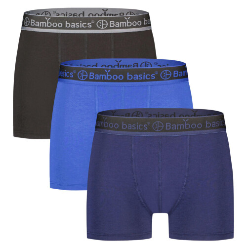 Trunk Boxershorts Liam (3-pack) - Zwart, Blauw & Navy L Tweedehands