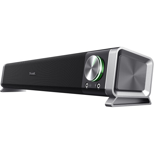 Trust Asto - PC Speaker - 12 W piekvermogen met koptelefoonaansluiting - Zilver Zwart