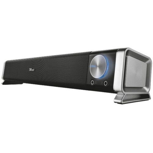 Trust Asto - PC Speaker - Koptelefoonaansluiting - Zilver Zwart Tweedehands