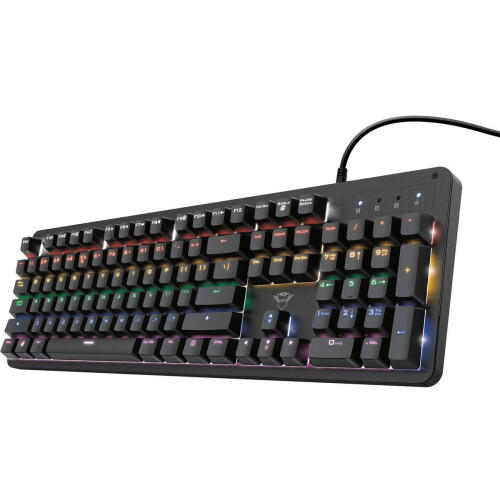 Trust GXT 1863 Thaz - Gaming Toetsenbord - Mechanisch - RGB - Zwart Tweedehands
