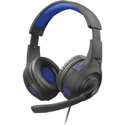 Trust GXT 307 RAVU - Over-ear gamingheadset - Opvouwbare microfoon en verstelbare hoofdband - Grijs/Blauw