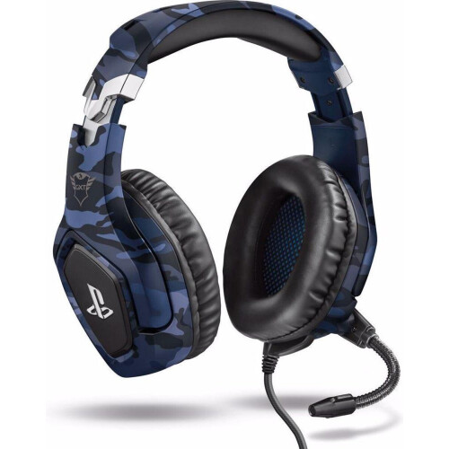 Trust GXT 488-B - Gaming Headset - 50 mm luidsprekers - Camo Blauw