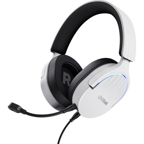 Trust GXT 490 Fayzo - USB Gaming Headset - 7.1 Surround Sound - Wit Zwart Tweedehands