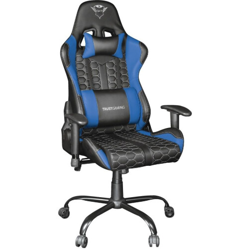 Trust GXT 708B Resto - Gaming chair - 360° draaibaar - Blauw Tweedehands