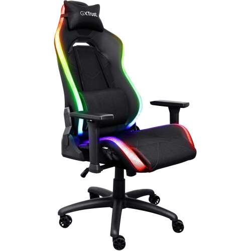 Trust GXT 719 Ruya - Gamingstoel - RGB-verlichting - Zwart Tweedehands