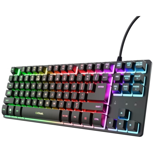 Trust GXT 833 Thado TKL - Toetsenbord - Draad - RGB verlichting - Qwerty US