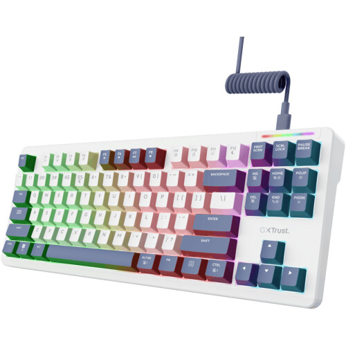 Trust GXT 872 Xyra - TKL Mechanisch Gaming Toetsenbord - Hot-swappable - RGB Verlichting (US)